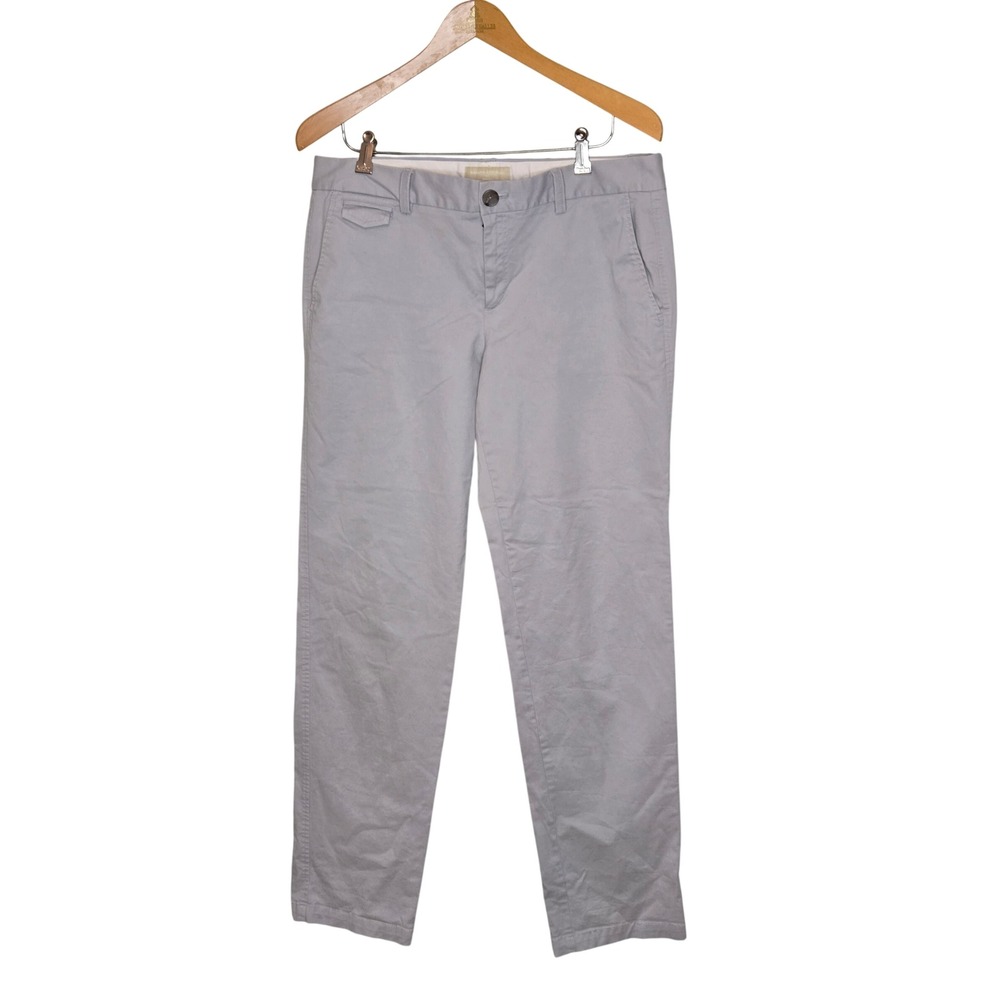 Banana Republic Ryan Fit Womens Chinos Light Gray Straight Leg Pants Size 12
